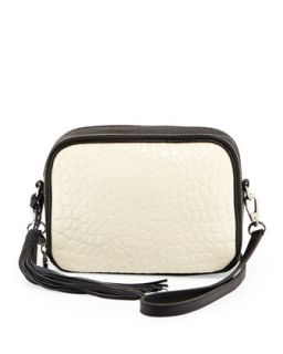 Nora Embossed Croco & Soft Grained Leather Reversible