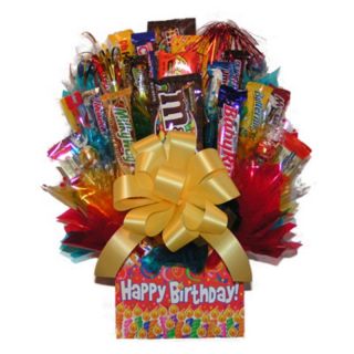 Happy Birthday Box Candy Bouquet Multicolor   IAMG020