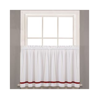 Kate Rod Pocket Window Tiers, Berry