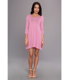 Gabriella Rocha Pipi 3/4 Sleeve Tunic Womens Dress (Pink)