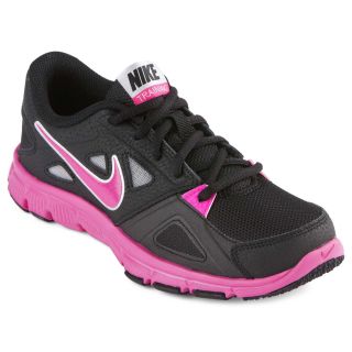 Nike Flex Trainer 2 Girls Running Shoes, Black/Pink, Girls