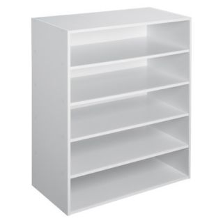 Storage Bin Unit ClosetMaid 5 Shelf Organizer   White