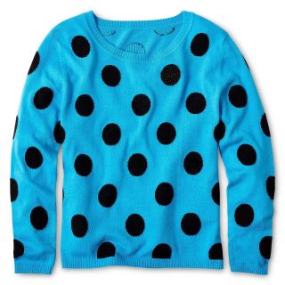 SALLY M Sally M Sally Miller Dotty Sweater   Girls 6 16, Blue, Girls