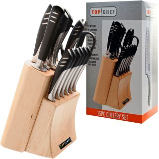 Top Chef 15 pc. Stainless Steel Knife Set