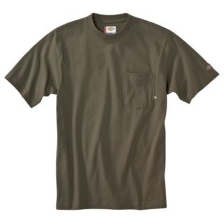 Dickies Mens Short Sleeve Pocket T Shirt with Wicking   Moss Green L