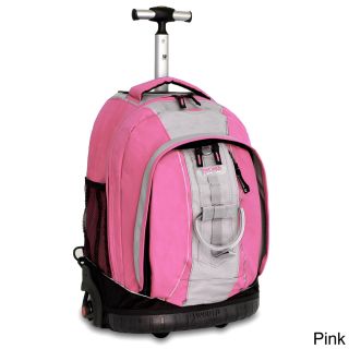J World Twinkle Rolling Backpack With Lightning Wheels