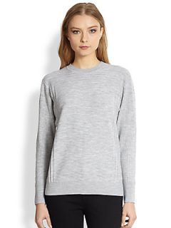 Theory Hannalorl Evian Knit Pullover Top   Cold Heather