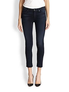 7 For All Mankind Cropped Skinny Jeans   Dark Steel Blue