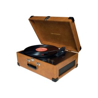 Record Player, Crosley 3 speed w/ Speakers, Tan