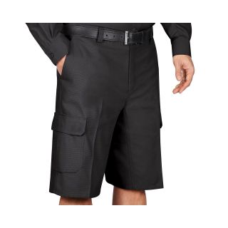 Wrangler Workwear Canvas Cargo Shorts, Black, Mens