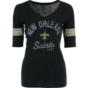 New Orleans Saints 47 Brand NFL Womens Midfield Scrum T Shirt