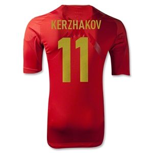 adidas Russia 2012 KERZHAKOV Authentic Home Soccer Jersey