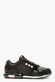 Y_3 Black Low_top Vern Sneakers