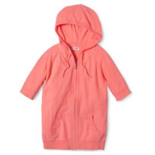 Mossimo Supply Co. Juniors Zip Hoodie Sweater   Moxie Peach M(7 9)