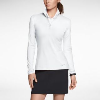 Nike Half Zip Key Womens Golf Cover Up   White