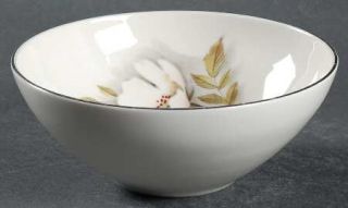 Nancy Prentiss Ivory Rose Coupe Cereal Bowl, Fine China Dinnerware   White Flowe