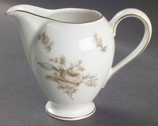 Rosenthal   Continental Colonial Rose Creamer, Fine China Dinnerware   Pink/Beig