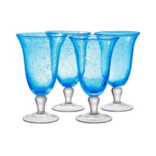 Iris 4 pc. Footed Glass Set