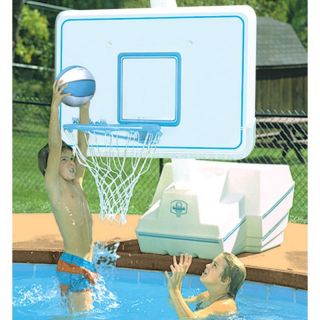 Dunn Rite Splash & Slam Port Regulation Size Pool Basketball Hoop Set