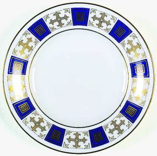 Spode Persia Blue Bread & Butter Plate, Fine China Dinnerware   Royal Blue Squar