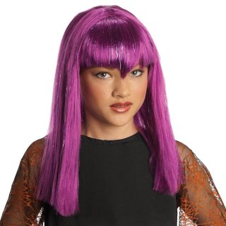 Purple Glitter Vamp Kids Wig