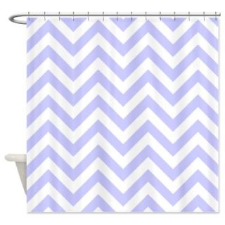  Periwinkle Blue chevrons Shower Curtain  Use code FREECART at Checkout