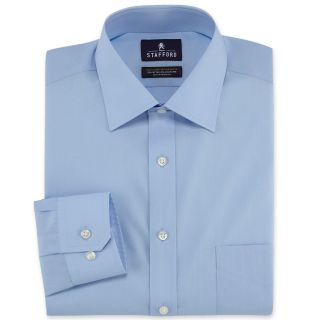 Stafford Easy Care Broadcloth Dress Shirt, Blue, Mens
