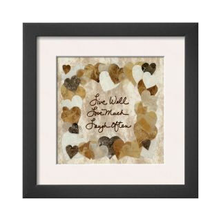 ART Live Well Love Much Laugh Often Framed Print Wall Art