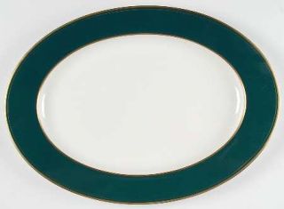 Mikasa Emerald 17 Oval Serving Platter, Fine China Dinnerware   Cathy Hardwick,