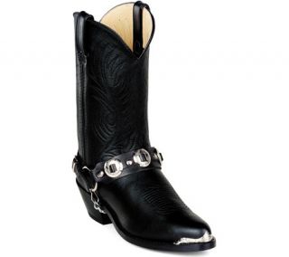 Mens Durango Boot DB560 11   Black Leather W/ Concho Strap Boots