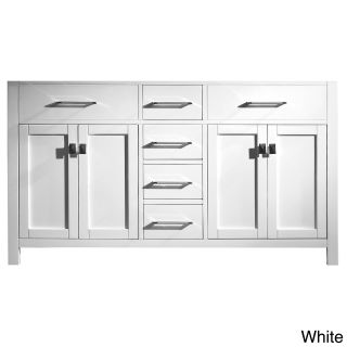 Virtu Caroline 60 inch Double Sink Bathroom Vanity Cabinet