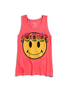 Flowers by Zoe Girls Daisy Smile Tank Top   Pink