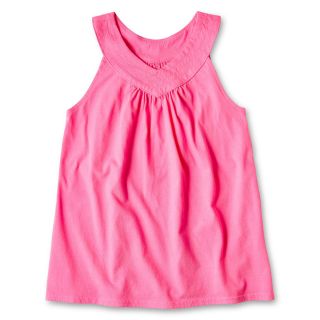 Total Girl V Neck Sleeveless Top   Girls 6 16 and Plus, Electric Orchid, Girls