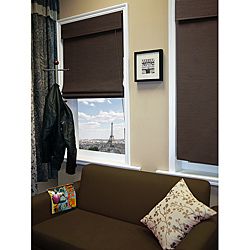Nevada Oolong Roman Shade (30 X 72) (BrownMaterials Natural wovenNot energy savingEasy to installBuilt in valanceAlso meets and exceeds all new child safety regulationsDimensions 72 inches high x 3 inches wide x 2 inches long )