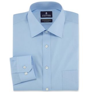 Stafford Easy Care Broadcloth Dress Shirt, Blue, Mens