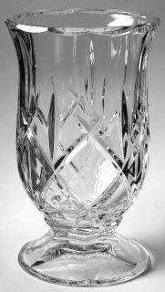Gorham Lady Anne 1 Piece Open Hurricane/Vase   Clear, Cut, No Trim