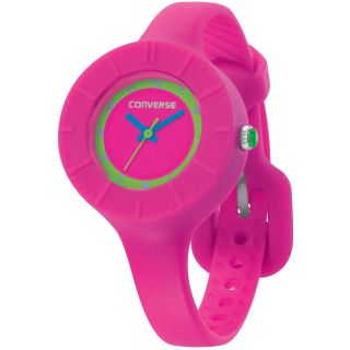 Converse The Skinny Pink Silicone Watch, Womens