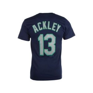 Seattle Mariners Dustin Ackley Majestic MLB Official Player T Shirt