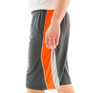 Xersion Piqué Basketball Shorts, Orange, Mens