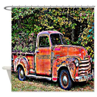  Antique Chevy Truck Crossing The Color Line Shower  Use code FREECART at Checkout