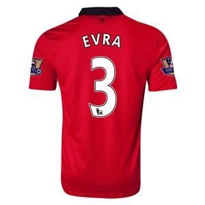 Nike Manchester United 13/14 EVRA Home Soccer Jersey