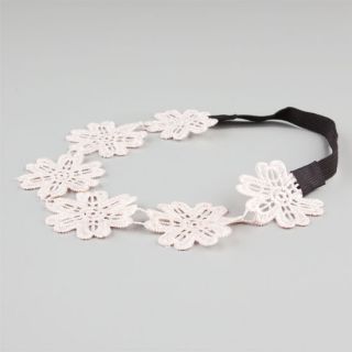6 Lace Flowers Headband Ivory One Size For Women 219959160