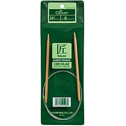Bamboo Size 15 24 inch Circular Knitting Needles (15 Measures 24 inches long Two needles with attached cable One pair per package )