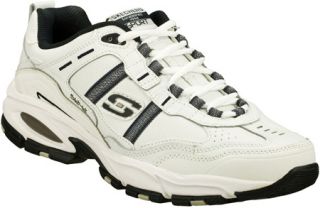 Mens Skechers Vigor 2.0 Serpentine   White/Navy Lace Up Shoes