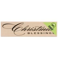 Hero Arts Mounted Rubber Stamps 1 X5  Christmas Blessing