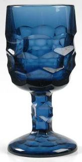 Viking Georgian Blue/Gray Wine Glass   Stem #6900, Blue/Gray