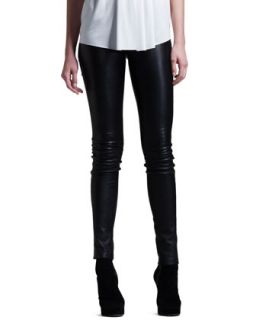 Womens Stretch Leather Skinny Pants   Helmut Lang