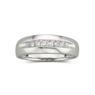 Mens 1/4 CT. T.W. Diamond Ring 10K, White/Gold