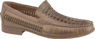 Mens Johnston & Murphy Cresswell Huarache Weave Venetian   Taupe Calfskin Moc T