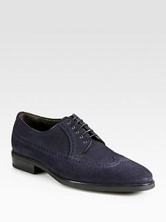 A. Testoni English Suede Lace Ups